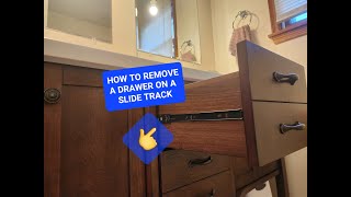 How to Remove a Drawer with a Slide Track [upl. by Stover961]