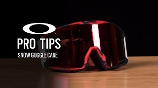 SNOW GOGGLE CARE  OAKLEY PRO TIPS [upl. by Eneryc388]