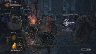 Dark Souls III Deacons of the Deep Boss with Sirris of the Sunless Realms [upl. by Noreg]