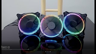 1st Player FireBase G3 3x 120mm RGB Case Cooling Fan Combo w Remote [upl. by Adebayo929]