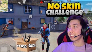 NO GUN SKIN CHALLENGE 🍷🗿  do gun skins matter🤔  Mehdix Free Fire [upl. by Gombach]