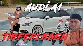 Donk Performance Audi A1 Fahrwerk einbauen  LowTec H3 [upl. by Nassah]