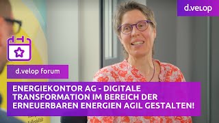 Digitale Transformation im Bereich der erneuerbaren Energien agil gestalten  dvelop [upl. by Claiborne]