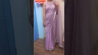 💥Saree in girlish look 💥sklibaasmaker fashion punjabi butique treanding explore viralvideo [upl. by Legyn]