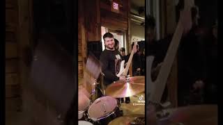 Smallest cymbal ever drums live show band music funny lol cymbal small metal breakdown [upl. by Ettevi]