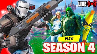 🔴LIVE  FORTNITE SEASON 4 [upl. by Atineb]