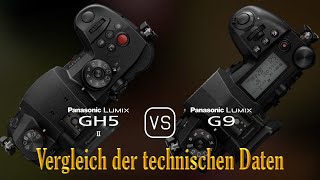 Panasonic Lumix GH5 II vs Panasonic Lumix G9 Ein Vergleich der technischen Daten [upl. by Spohr]