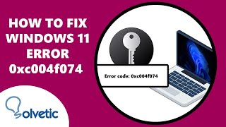 ⚠️ How to Fix Windows 11 Error 0xc004f074 ✔️ [upl. by Ernie]