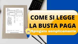 Leggere la busta paga con semplicità [upl. by Anitsahs]