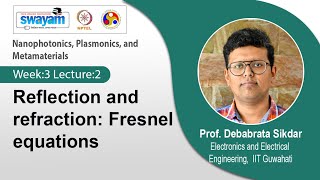 Lec 8 Reflection and refraction Fresnel equations [upl. by Yellah]