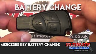 Mercedes key battery change [upl. by Eelhsa72]