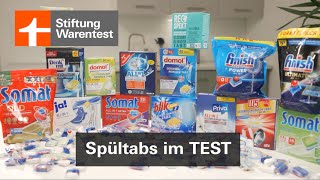 Test Spülmaschinentabs 2023 Diese Geschirrspültabs enttäuschen im Test Stiftung Warentest [upl. by Oruntha998]