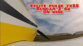 eflite pulse tx25 Runcam 2 4k on bored footage [upl. by Konopka]