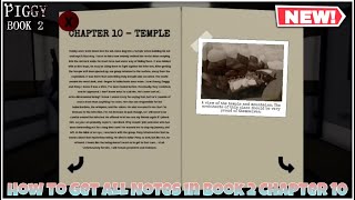 How To Find ALL PAGES in PIGGY BOOK 2 Chapter 10  Temple  FULL GUIDE  TUTORIAL  Roblox [upl. by Jacobs]