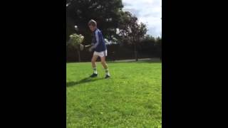 Freestyle Hurling Cillian Dunne Laois age 12 [upl. by Florinda]