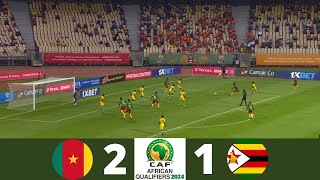 Cameroon vs Zimbabwe 21  AFCON 2025 Qualifiers  Match Highlights [upl. by Cronin]