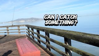 Fishing the smallest fishing pier in the San Francisco Bay [upl. by Roque493]