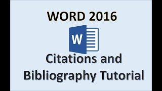 Word 2016  Bibliography References and Citation  How to Add Insert Make a Reference in Microsoft [upl. by Yrruc890]