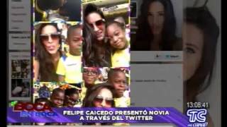 Felipe Caicedo presentó novia a través del twitter Boca en Boca [upl. by Quillon]