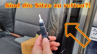 SIND DIESE SITZE NOCH ZU RETTEN  Aufbereitung mit Flüssigleder BMW e46 [upl. by Ainollopa429]