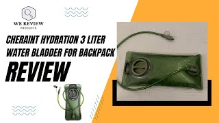 Review CHERAINT Hydration Water 3 Liter Bladder for Hiking Backpack [upl. by Hoseia723]