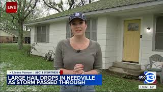 Needville woman hides in closet during severe storms [upl. by Schroer610]