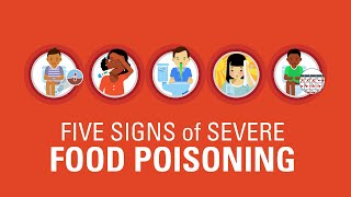 Five Signs of Severe Food Poisoning [upl. by Nommad]