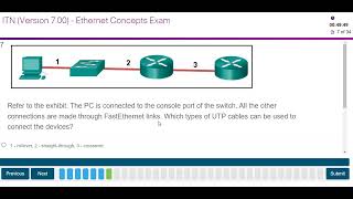 Ethernet Concepts Exam CCNA v702 ITN [upl. by Erdnaid]