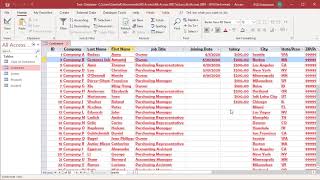 How to Format Text in Datasheet View in MS Access  Office 365 [upl. by Wartow404]