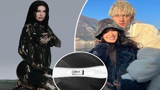 Megan Fox is pregnant expecting rainbow baby with MGK after previous miscarriage [upl. by Feingold]