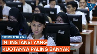 Formasi CPNS 2024 Ini Instansi yang Kuotanya Paling Banyak [upl. by Southard759]