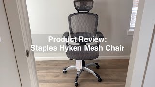 Staples Hyken  Budget ergonomic chair [upl. by Chambers]