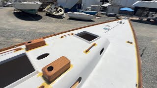 Varnishing the Deck of a 40 Foot Sailboat  Start to Finish  Hinckley Restoration  VLOG  026 [upl. by Midan]