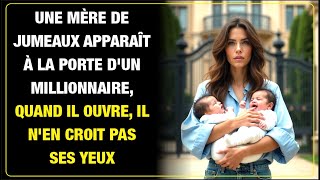 Une mère de jumeaux frappe à la porte dun millionnaire Lorsquil ouvre il nen croit pas ses yeux [upl. by Hgielime575]