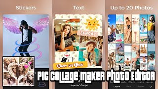 Pic Collage Maker Photo Free Download  Tutorial On Android Apps  Easy Guide [upl. by Ilenay]