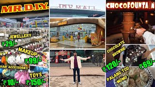 JHV Mall  Biggest Mall in Varanasi 😱  MR DIY New Year Sale 2024 and Food Court  VlogBurst [upl. by Ainuj]