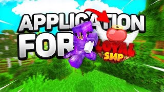 Selected For Loyal SMP   Loyal SMP Application BulkyStar Volt18 ItzDXtreme TeddyGaming [upl. by Oech]