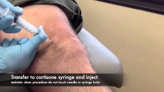 SdMskProject Knee Injections Part 3 Aspiration and Injection Techniques [upl. by Grayson]