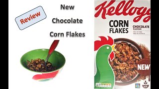 New Chocolate Kelloggs Corn Flakes Review amp Cereal Adverts 2024 [upl. by Nosnibor931]