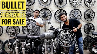 Royal Enfield Alloy Wheels  Bullet Alloys and Silencer for SALE  Vampvideo [upl. by Adneram]