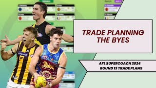 Trade Planning The Byes  Round 13  AFL Supercoach 2024 [upl. by Ursi689]