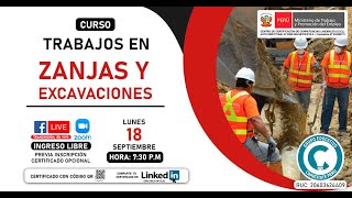 📖CURSO⛑TRABAJOS EN ZANJAS Y EXCAVACIONES🦺🧤 [upl. by Eelreveb]