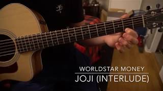 Worldstar money interlude  Easy Guitar Lesson WTabs  Joji [upl. by Ferri]