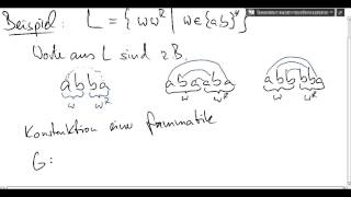 TI312 Beispiel kontextfreie Grammatik [upl. by Nnek]