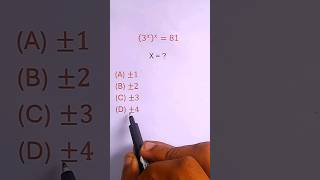 Solve Exponent Power 3xx81  math shorts [upl. by Shih]