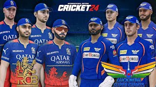 IPL 2025  VIRAT KOHLI vs RISHABH PANT  Whos Stronger RCB vs LSG IPL 2025  Cricket 24 Gameplay [upl. by Kolivas]