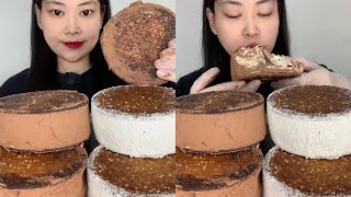 ASMR EP 1225 Mukbang 🔥 Cake Fried food Noodles Delicious Pork eating show Eating Sound [upl. by Tronna372]