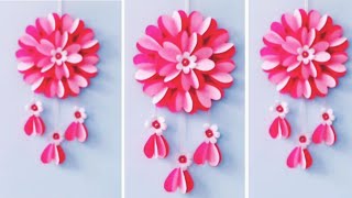 Beautiful and Easy Paper Wall Hanging  Quick Paper Wall Hanging  Easy Craft [upl. by Aratahc]