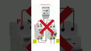 MCB connection diagram electrical elecrical electrician connection shortvideo shorts mcb [upl. by Donal]