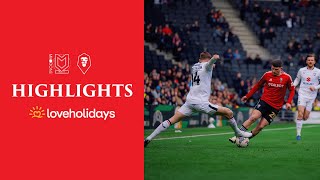 HIGHLIGHTS  MK Dons 31 Salford City [upl. by Melville]